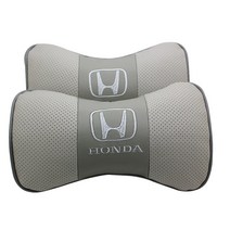 오토데코 혼다(HONDA) 차량용 목쿠션 기능성 목베개, 혼다 가죽목쿠션:그레이(1개)