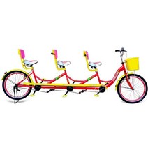 2인용 3인용 자전거 접이식 바이크 23년 신형 공원 가족 커플 한강 여행 펜션 대여, 파랑, 1개