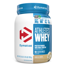 Dymatize Nutrition 다이마타이즈 뉴트리션 유청 단백질 파우더 바닐라 쉐이크 Athlete’s Whey 792g