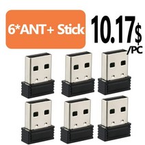 즈위프트 센서 ant+ usb 스틱 어댑터 usb ant+ 송신기 trainerroad to upgrade bike trainer for garmin zwift wahoo, 6 개미 USB 스틱