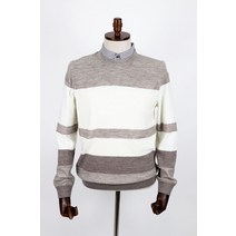 브렌우드 코오롱패션 브렌우드 42%그라데이션 블록 이노버 니트BRWAA21252BEX 신상품