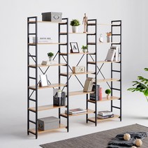 힐링가구 포스 조립식 디자인 인테리어 철제 책장 3개세트, 블랙A형+C형+A형