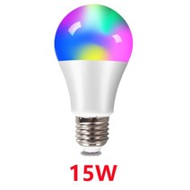 RGB E27 LED 스포트라이트 전구 AC 85-265V 봄빌라 4W 10W 15W IR 원격 제어 스마트 RGBW 램프 홈 장식, RGB 15W