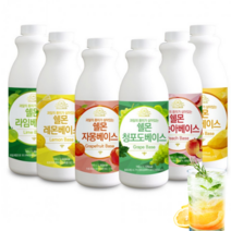 과일 농축원액 에이드 베이스 1kg 자두 레몬 라임 자몽 복숭아 체리 청포도 오렌지 한라봉 깔라만시 그린애플 배 파인애플 농축액 에이드 스무디 홈카페
