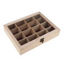 실패꽂이 실걸이 원목 그리드 미완성 나무 숨김 상자 공예를위한 사각형 도색되지 않은, 없음