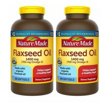 오메가3 Nature Made Flaxseed Oil 네이처 메이드 플랙시드 오일 아마씨유 1400mg 300정 2팩 총 600정 51oz(1445g)