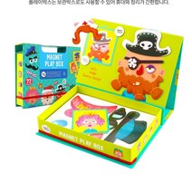 자석 조각퍼즐 블록 유아 자석북 얼굴모양 만들기 남자 아들 인성 4세 자신감 IQ, 1개