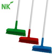 [식공구] 엔케이 일자형 롱 바닥솔 (소) / 욕실 화장실 주방 식품공장 바닥 벽 스탠드 청소솔 청소도구 해썹 HACCP, 빨강, 150cm