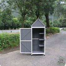 조립식 야외창고 농기구보관함 미니농막 조립창고 간이창고 야외캐비넷 소형, /, A형 그레이