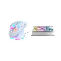 로켓콘퓨어 오울아이 유선 마우스 게이, Kone XP Air White, Gaming Mouse + Keyboard/ White
