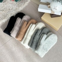 154cm 6color 도톰 앙고라 벙어리 장갑