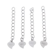 4x 목걸이 익스텐더 팔찌 익스텐더 체인 보석 걸쇠 보석 결과