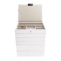 스태커스 주얼리 보관함 6단 회갈색 클래식 액세서리 보석함 Stackers, White & Rose Gold