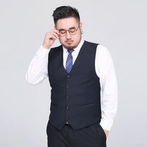 오버핏 빅사이즈 정장베스트 남성 봄가을 런닝 뚱보 큰사이즈 양복 정장 조끼 직업 정장 캐쥬얼 겨울