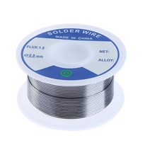 논용접봉 스텐용접봉 알곤 무연납 무연 주석 실버 솔더 와이어 플럭스 1.8 3% 0.8mm 스피커 DIY 재료 납땜 롤, 2PCS