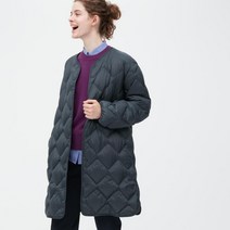 Uniqlo 유니클로 울트라 라이트 다운 누빔 릴렉스 코트 남녀 공용 바람막이 경량 패딩 코트