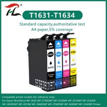 잉크호환리필 엡손 16XL 16 XL T1631 T1632 T1633 T1634 WF-2510 WF-2760 WF-2630 WF-2650 WF-2750 WF-2660 WF-2530, 1 SET 4PK