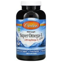 칼슨랩 와일드 코트 슈퍼 오메가3 600mg 소프트젤 180정, 1개, 기본