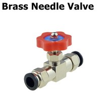 이동식 에어컨 배기호스 공압 볼 밸브 퀵 피팅 4 6mm 8mm 10mm 12mm 컴프레서 에어 호스 워터 튜브, 09 Needle Valve-HQD_06 1/4