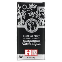 이퀄 엑스체인지 Equal Exchange 다크 초콜릿 토탈 이클립스 카카오 92% 80g(2.8oz), 1PK