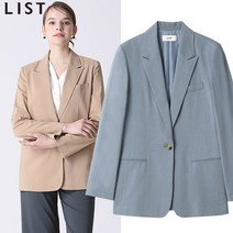 리스트 [리스트] 피크드 라펠 셋업 재킷
