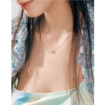 [스톤헨지] 럭키유 댄싱스톤 스텔라 실버 목걸이 N0135