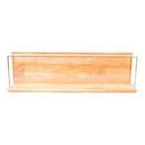 ST SHOP 투명 아크릴 디스플레이 케이스 카운터 탑 박스 주최자 장착 피규어용 방진 보호 쇼케이스, 설명, 아크릴 나무 자료, 클리어