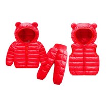 아동 유아 키즈 초등 주니어 어린이 남아 여아 스키복 보드복 썰매 상하 세트후드 다운 재킷 조끼 바지 3