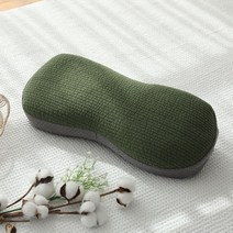 순면 시원한 메밀베개 낮잠베개/반달베개/땅콩베개, 01.광목 땅콩 메밀베개, 카키