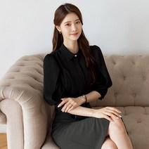 시크라인 유니카 퍼프 블라우스 CLLB-B-44