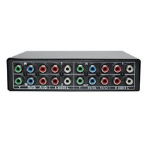 RGB 컴포넌트 스위치 셀렉터 5 RCA 3 웨이 YPBPR 케이블 PS2 Wii DVD 플레이어 TV 용 AV 스위처, [01] 주황색, 01 주황색
