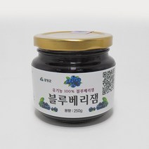 지리산 유기농 블루베리 잼 250g 1병 국산 국내산, 250g*1병