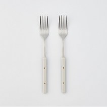 컬러 배색 핸들 티포크_2개입_아이보리 자주 JAJU03139500168718, FR, 아이보리