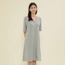 코니 비스코스 스냅 수유원피스