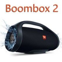 AI스피커 인공지능 스피커 -Boombox2 휴대용 무선 블루투스 방수 라우드 스피커 다이나믹 음악 서브 우퍼, 01 Black