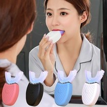 .U형 초음파 전동 칫솔 고주파 자동양치 미백 효과 초음파 전동 칫솔, 3-7세 어린이_핑크