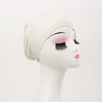 Anosfit 국내제작 항암비니 작은체크 수면비니 입체패턴 코튼100% 암환자 순면 두건 실내 주방 모자 간절기 가을 겨울 병원치료