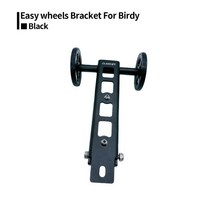 자전거 트레일러 전기자전거 수레 웨건 Litepro 자전거 브래킷 Birdy 1/2/3 접이식 푸시 주차 랙 트레일러, 04 black easy wheels