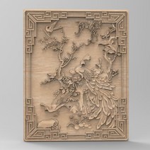 새꽃 3d Stl 모델 STL 파일 형식 릴리프 cnc 라우터 조각사 인쇄 CNC 또는 3D 프린터 용 3 피스, 한개옵션0