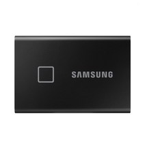 삼성 SSD 외장하드 500GB 1TB 2TB USB 3.2 Gen2 휴대용 포터블 터치 지문인식 보안 C타입 포트 태블릿 맥북 노트북 PC 호환, 블랙