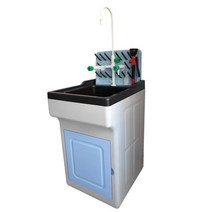 철제 우드 화학PP ABS 병원 응급실 과학실 안과 실험실 싱크대 세면대 치과 물리 화학, 싱크대 삼중 수도꼭지 드립 랙 아이 워시