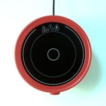 미니 인덕션 1구 캠핑 원룸 750W 전기 스토브 핫 플레이트 요리 다기능 커피 차 히터 가전 주방 220V, [02] 빨간