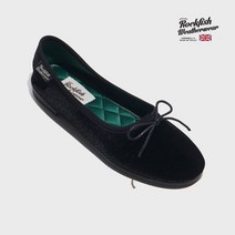 (국내매장 정품) ROCKFISH WEATHERWEAR 벨라 퀼티드 플랫 - BLACK