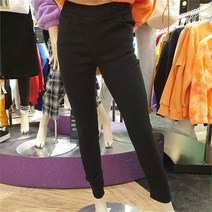 더데이걸 밴딩형 스키니 블랙 TGTC21101 바지