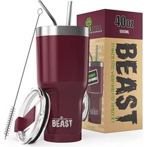 Greens Steel 비스트 40온스 진공 단열 스테인리스 텀블러 퍼플 USA 미국, 10 oz, Cupcake Pink, Cupcake Pink