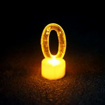 파티짱 LED 숫자초 캔들 촛불 초 생일 파티, LED숫자초(노란색)_0
