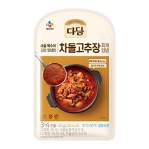 다담 차돌고추장찌개양념 홈캉스 간단요리 양념장 CJ 친정엄마 식재료 130g, 11개