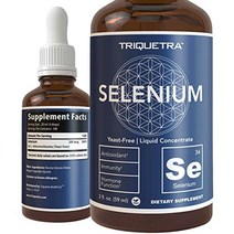 셀레늄 - 200mcg 셀레노메티오닌 형태 300인분 - 비건 유리병 효모 프리 - 설하 액체 농축물 - 항산화제 면역 지원 갑상선 건강 2oz.
