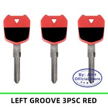 오토바이자물쇠 보조키 AHH오토바이 키 빈 키 블레이드 가와사키 닌자 250R 250 300 300R 2008 2009 2010 2011 2012 2013 ZX250R EX250, 3PCS RED
