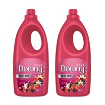 다우니 초고농축 섬유유연제 베리베리와 바닐라 본품, 2L, 2개